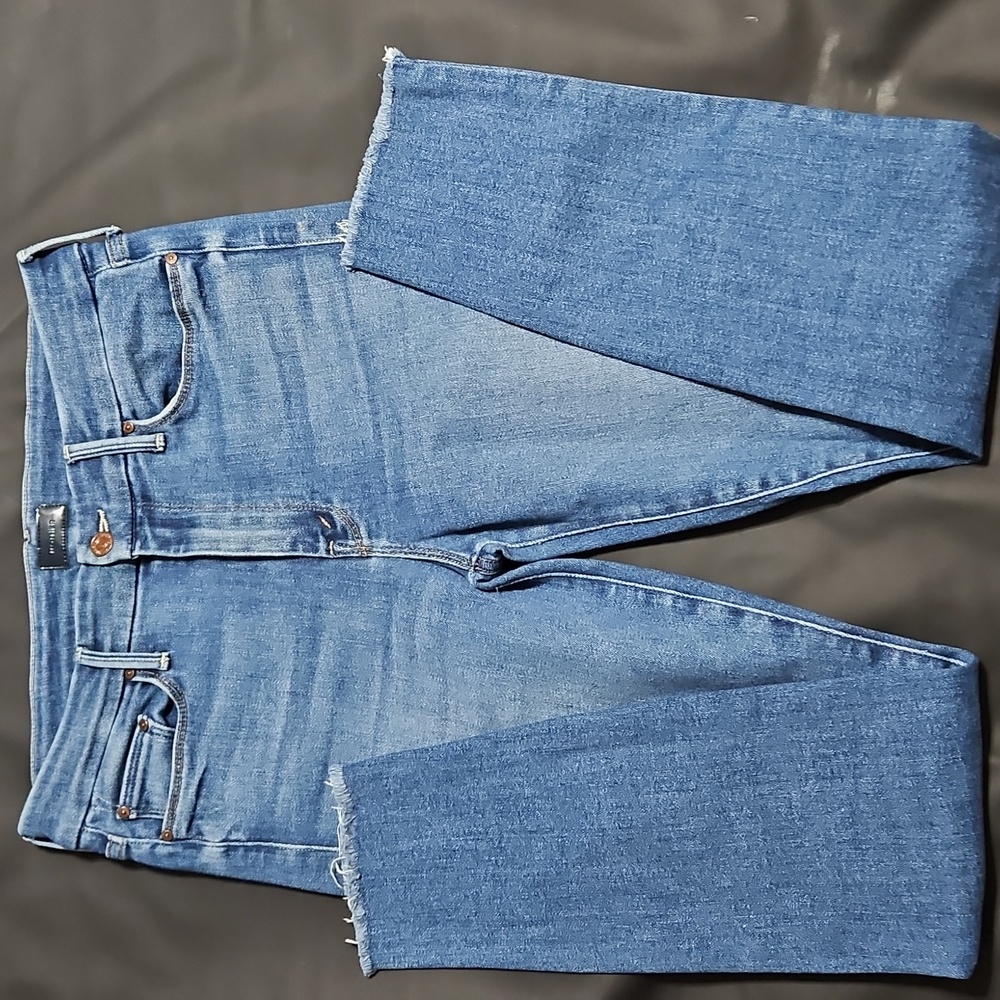 MOTHER Skinny Jeans in Medium Blue Denim - Picture 3 of 6